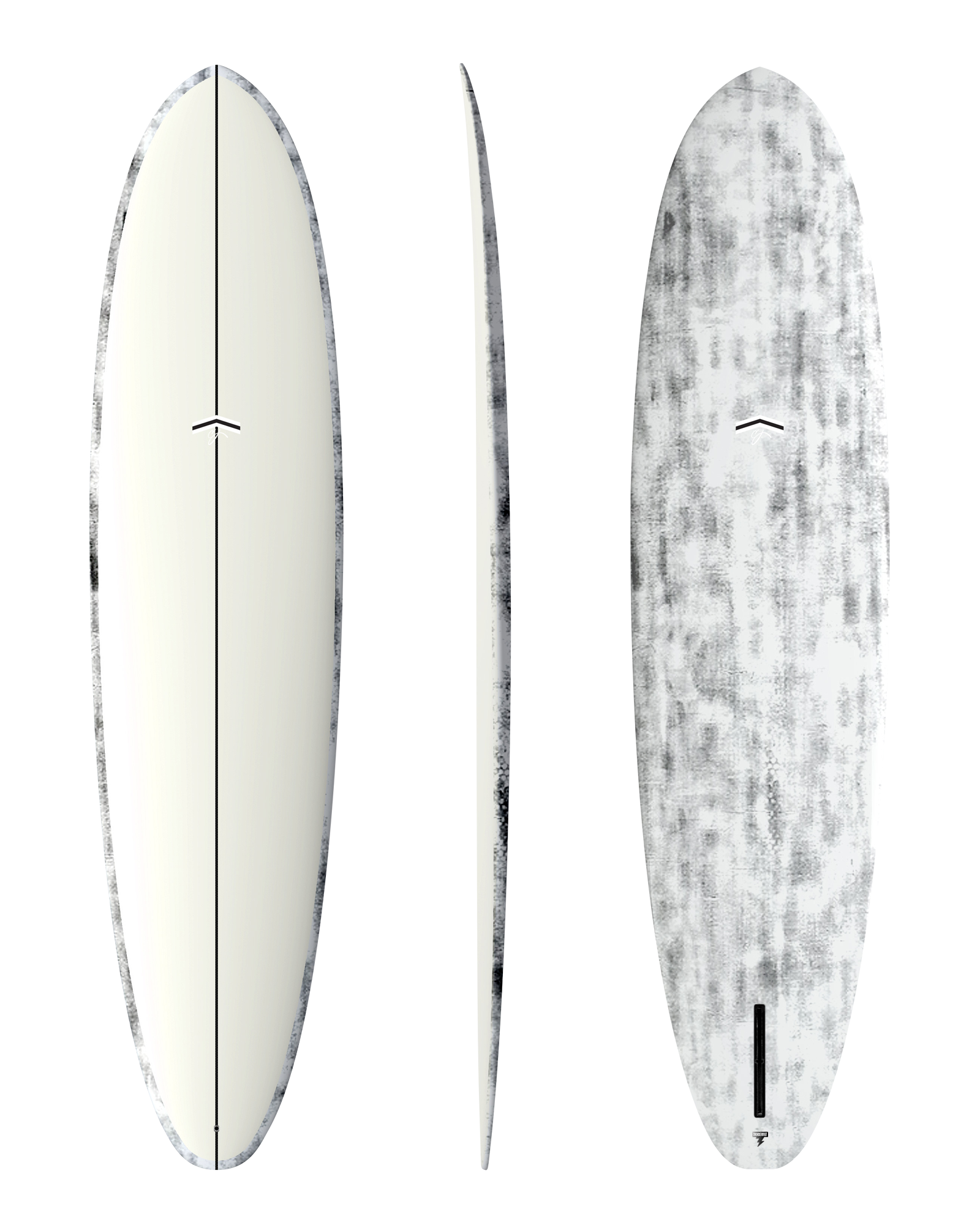 CJ Nelson Outlier in White + Brushed Carbon